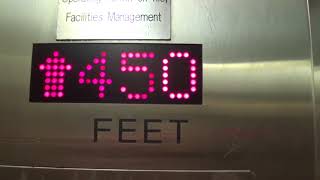 Fast Montgomery KONE Gearless Traction Elevators At Washington Park MAX Station - Portland, Oregon