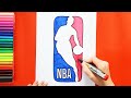 Gambar cover How to draw the NBA Logo