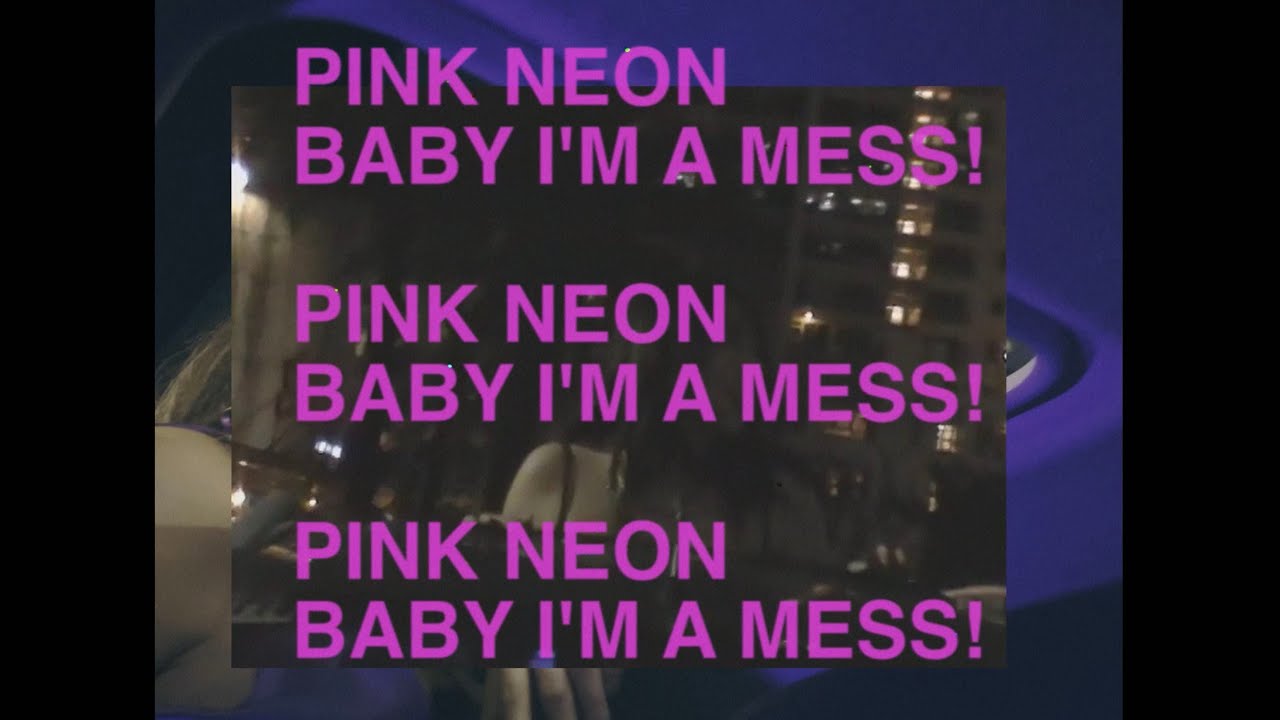 Pink Neon (Lyric Visualizer) - Eliza Marie