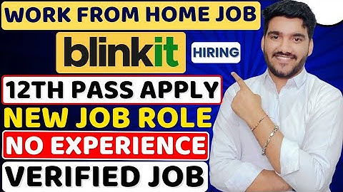 Blinkit Work From Home Jobs 2025 | Online Jobs At Home | Remote Job For 12th Pass | Verified WFH Job