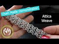 Chain Maille Weave Demonstration - Attica Weave