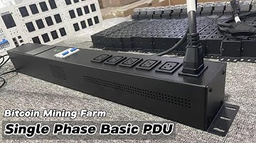 Top 10 Bitcoin Mining Farms Basic PDU Facotry Production 240V 6 Ports C19 Breaker UL For ASIC Miner