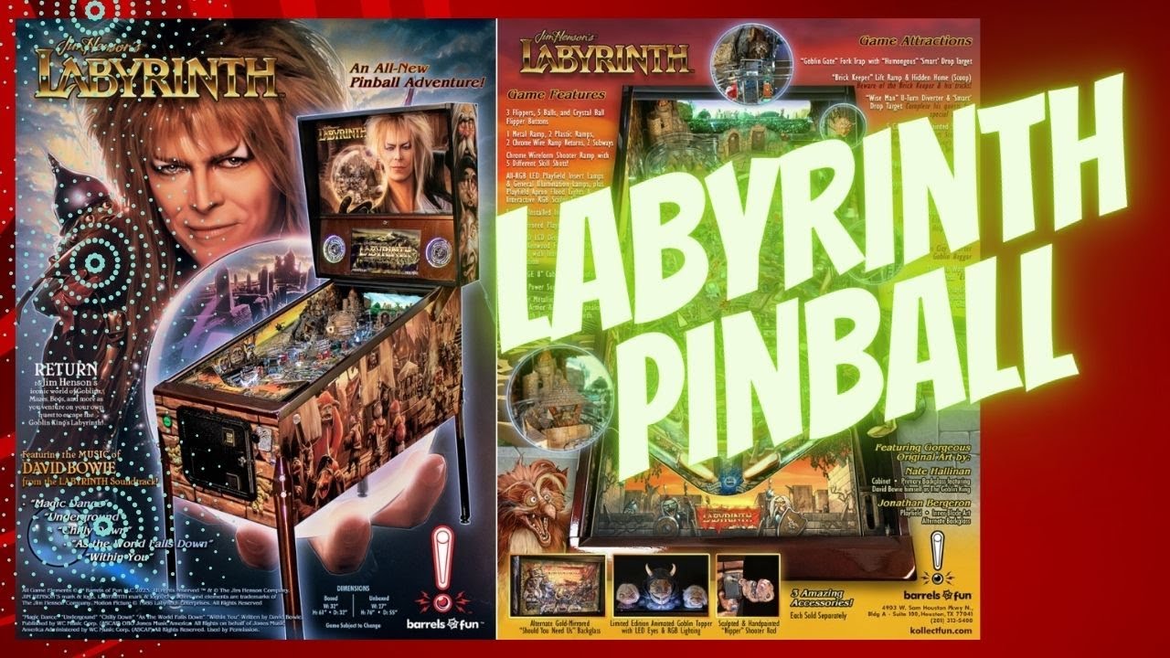 Jim Henson's Labyrinth Pinball Machine