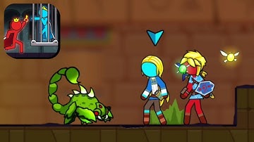 Red & Blue Stickman Gameplay Walkthrough part 1 (iOS,Android) @Lucifernani