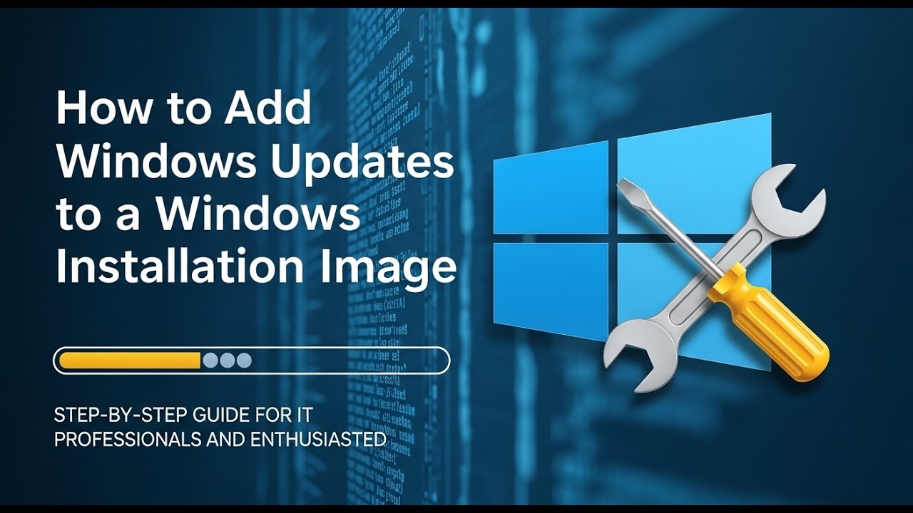 How to Add Windows Updates to a Windows Installation Image