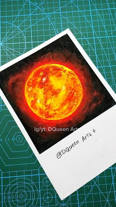 How to draw the sun using oil pastels 🌞 #art #drawing #drawingtutorial #howtodraw #dqueenarts
