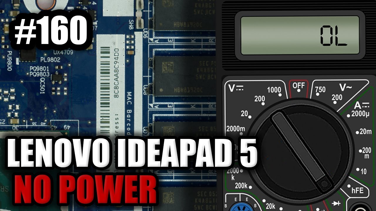 LENOVO IDEAPAD 5 - NOT POWERING ON (PART I) - YouTube