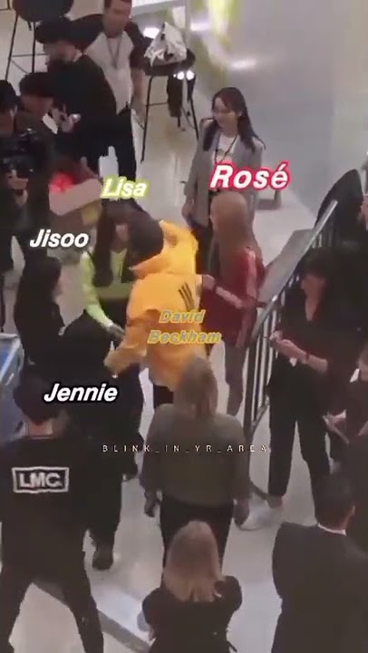 Did you like David Beckham? 💓❤️💓 BACKPINK #LISA #JENNIE #JISOO #ROSÉ #EXPLORE #DAVIDBECKHAM