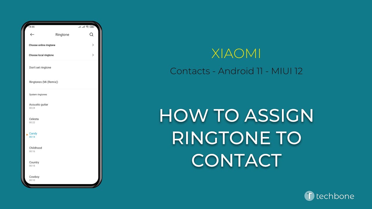 How to Assign Ringtone to Contact - Xiaomi [Android 11 - MIUI 12] - YouTube