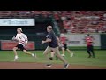 Crazy fan running on the field at Busch Stadium