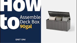 HOW TO_East Oak 90 Gallon Deck Box Installation