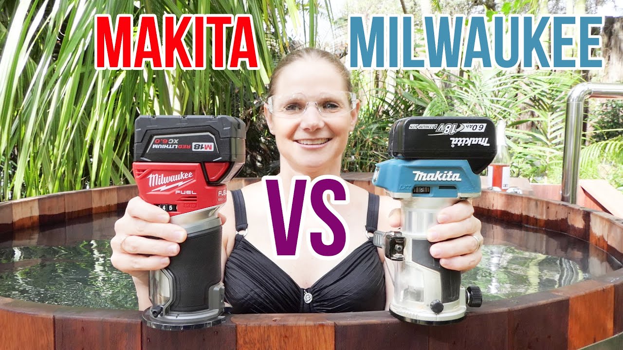 Milwaukee M18 Router Review  Makita 18v Router VS Milwaukee 18v Router 