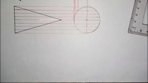 Auxiliary Plan of a Cone Given Front View and End View