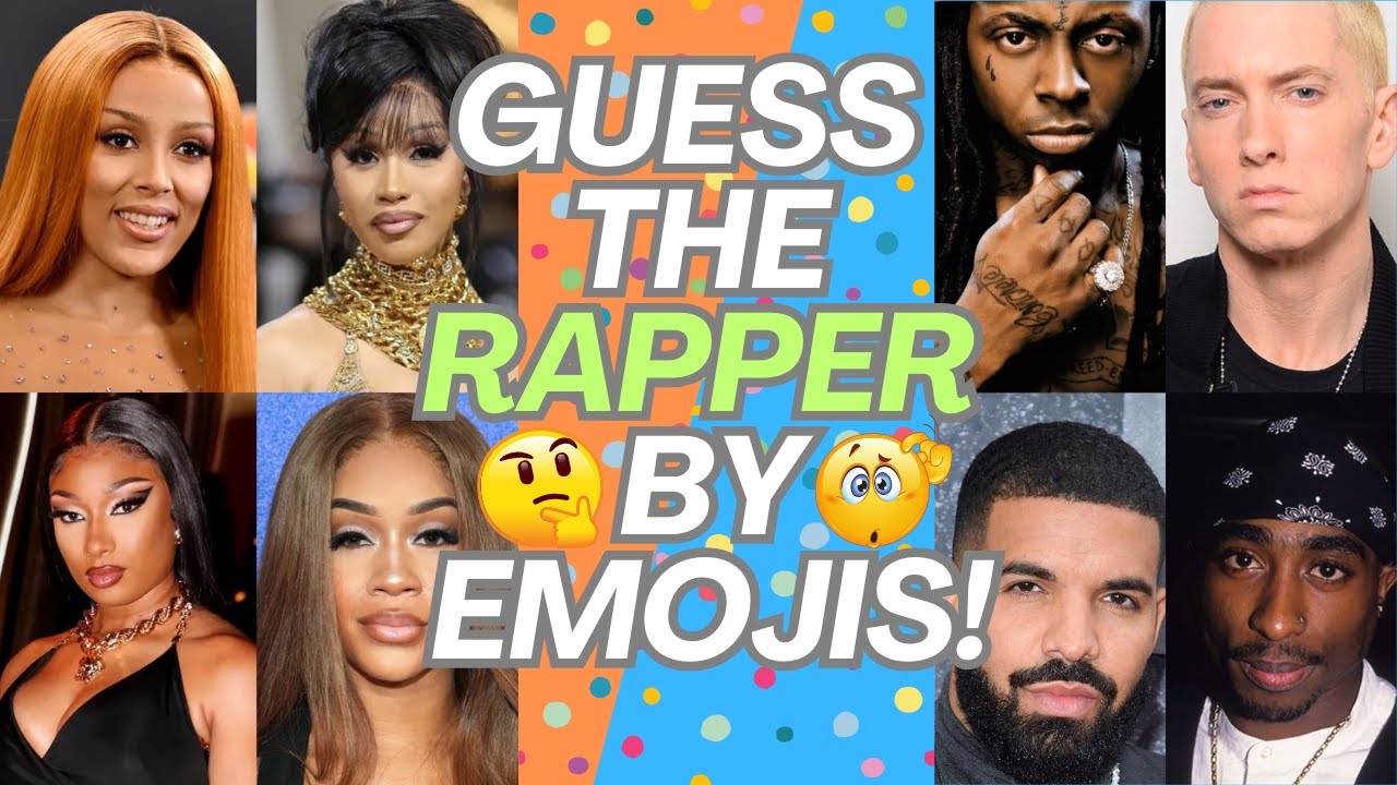 🎤🔥 GUESS THE RAPPER BY EMOJI QUIZ! 🔍🎧 - YouTube