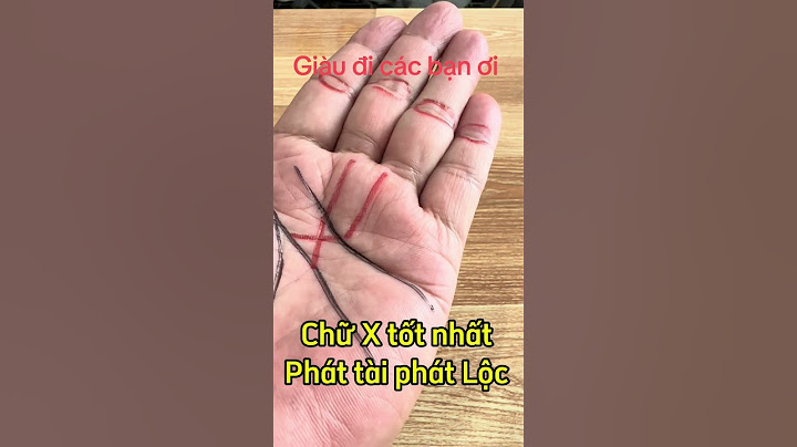A hand with an X like that means good luck.