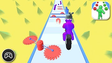 Rope Man Run - Gameplay Walkthrough Part 45 - Puzzle Game Levels 284-287 (iOS, Android)