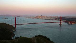 Golden Gate Bridge at Sunset - Time Lapse Photography