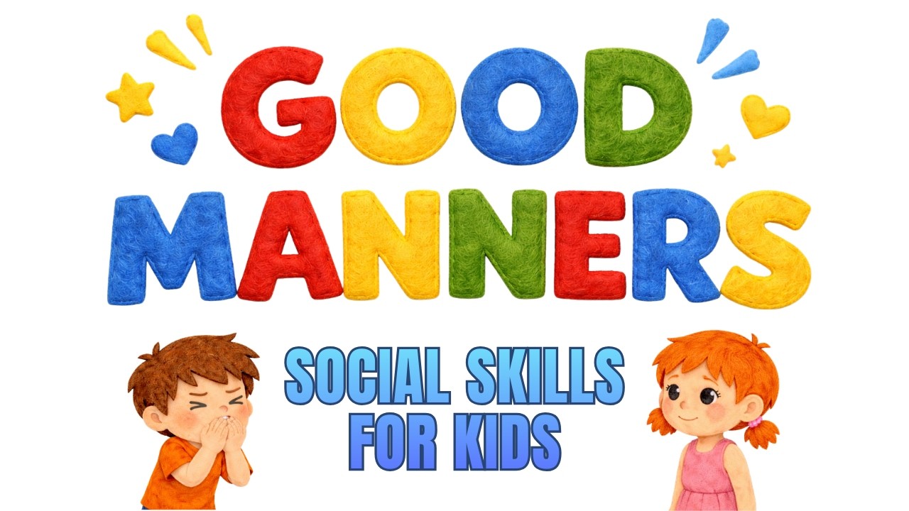 Good Manners for Kids | Please, Sorry & Wait Your Turn | Preschool and Toddler Social Skills