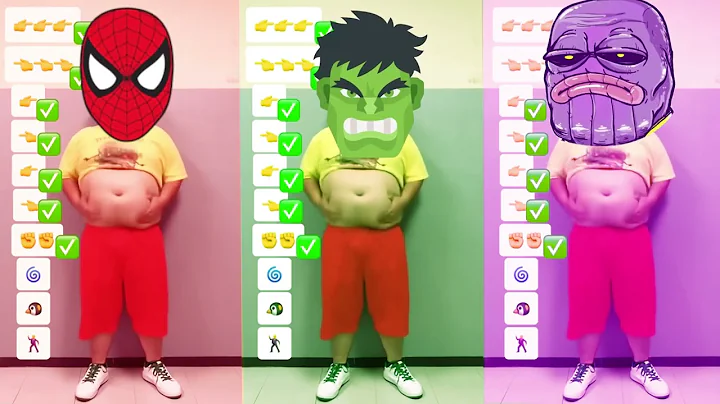 08 Funniest Spider man AND Hulk WITH Thanos Dance ...