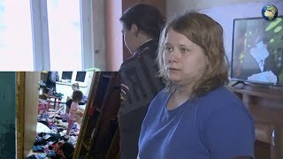 Мать с детьми-маугли в Петербурге держит детей в ужасных условиях