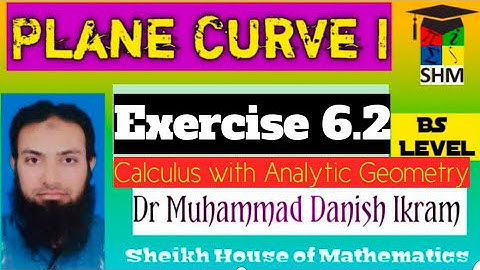 Plane Curve I Ex. 6.2 (16-18) calculus with analytic geometry (SHM)