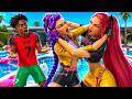 Pool Party KPOP GIRLS Love IShowSpeed - Rumi &amp; Mira FIGHT FOR LOVE..