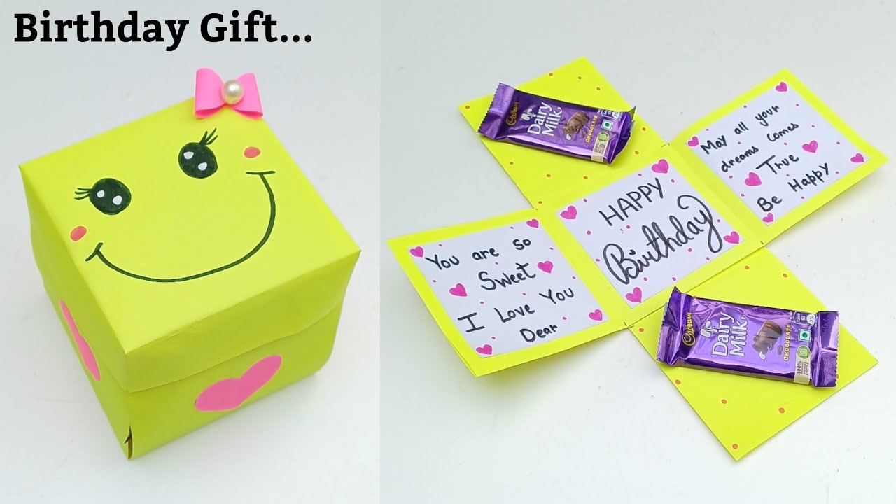 How To Make Birthday Gift Box 🥰 / birthday gift making / handmade ...