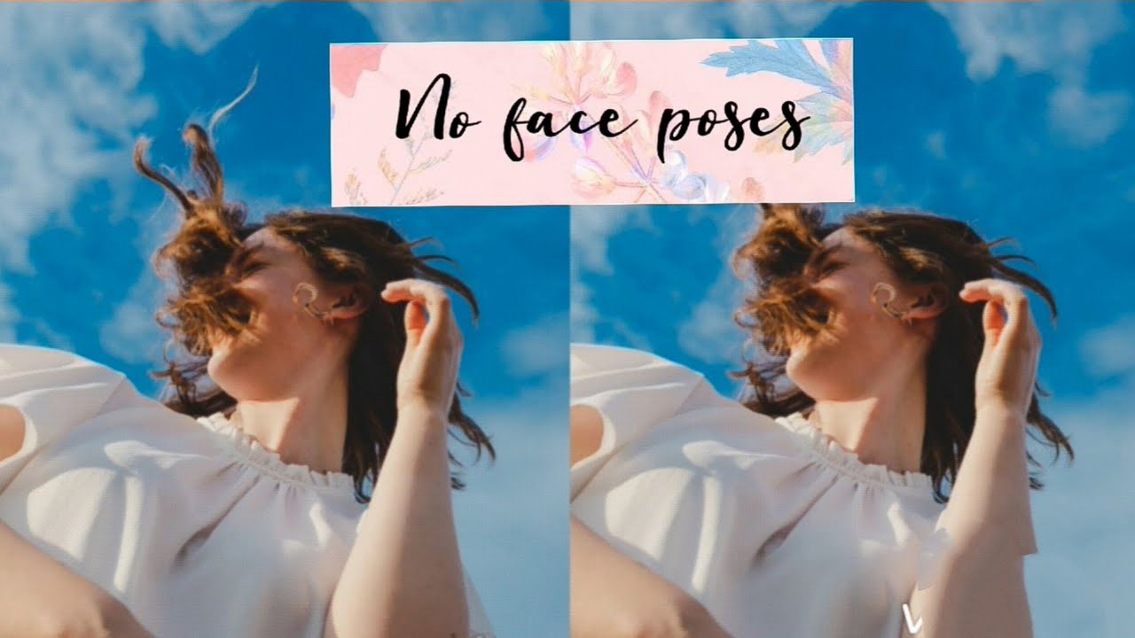 No face selfie ideas II No face poses for girls - YouTube