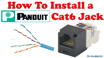 How to install a Panduit Cat6 jack on an UTP cable | Learn in 3 minutes
