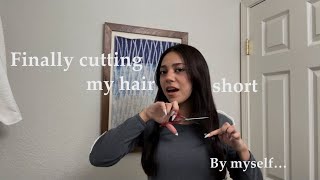 CUTTING MY HAIR SHORT | finally