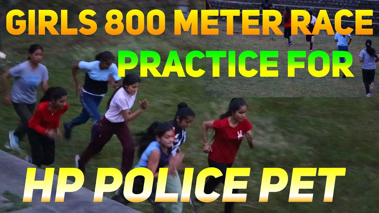 Girls 800 Meter Race Practice For HP Police Physical Efficiency Test | Flying Academy Dharamshala