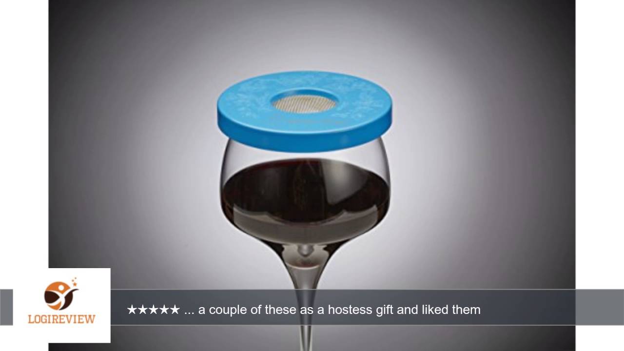 Wine-Tapa(R) Cabana Set of 6 Wine Glass Covers in Six Bright, Beautiful Colors - To Protect Your