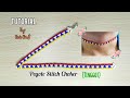 Tutorial on Simple Peyote Stitch Choker//Tutorial Membuat Tinggot Rungus (Teknik Jahitan Peyote)