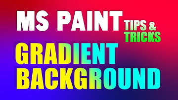 MS Paint | Ms Paint Tutorial | Gradient Background in MS Paint | MS paint Tricks | ms paint tips