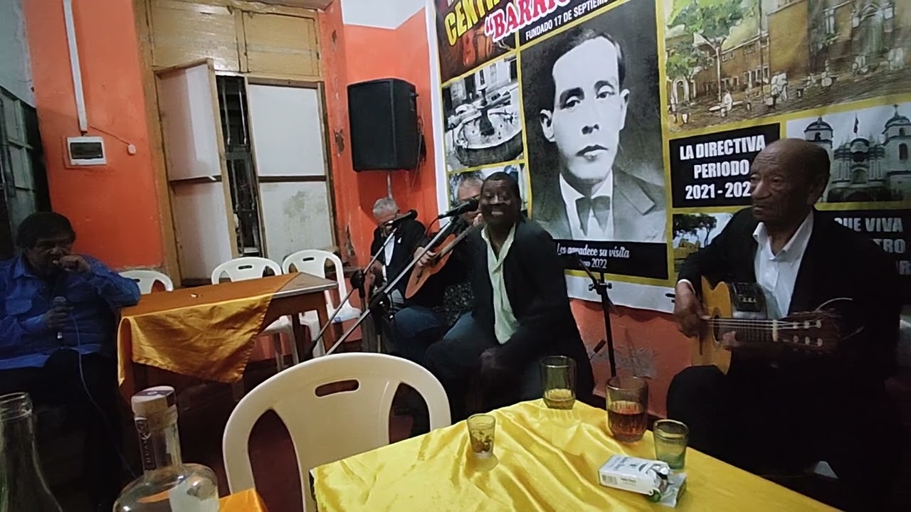 DON MAXIMO DAVILA, GUSTAVO URBINA, FELIX VALDELOMAR Y RONALD DIAZ EN EL C.S.M. BARRIOS ALTOS