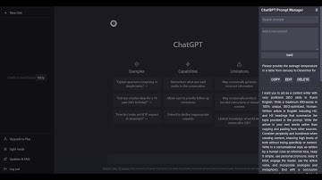 ChatGPT Prompt Manager