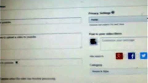 How to upload a video from system(windows 7) directly to youtube.