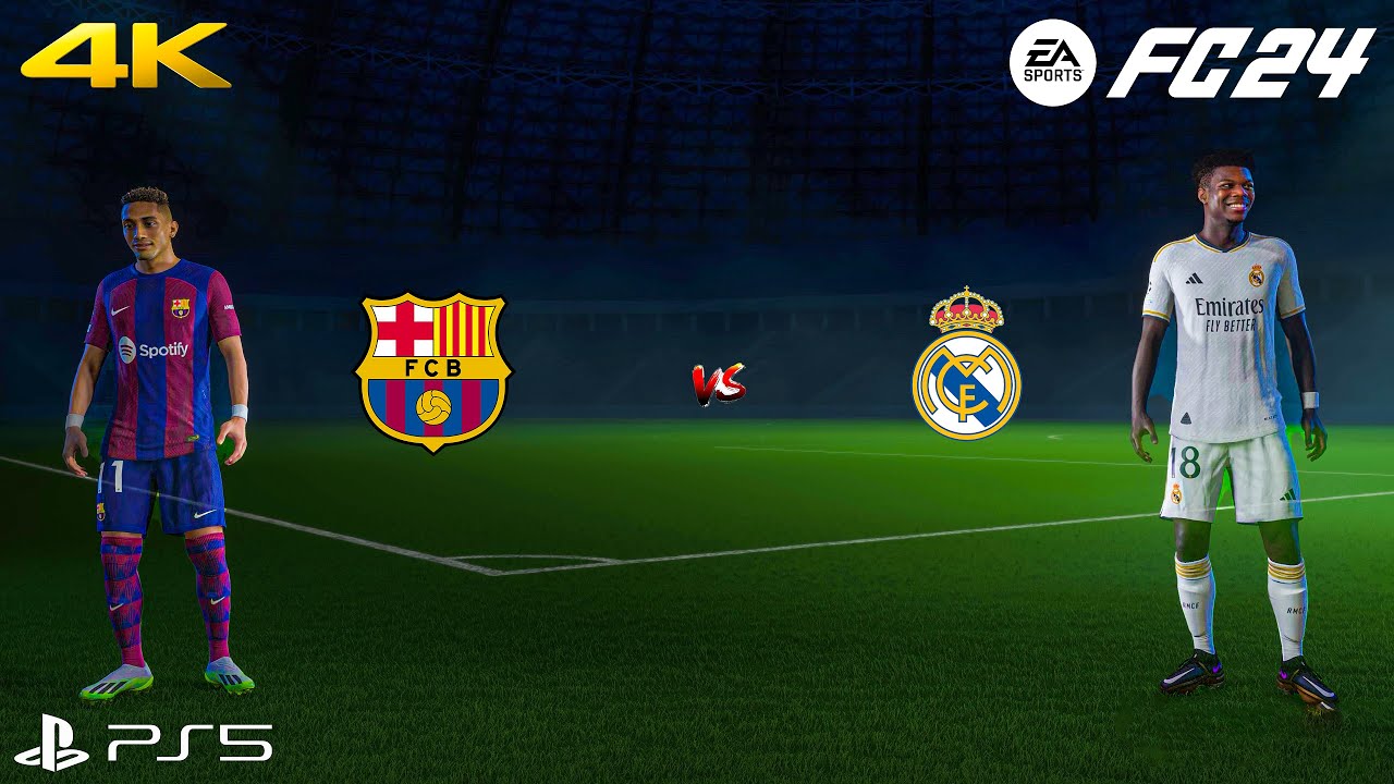 EA Sports FC 24 - Barcelona vs Real Madrid - UEFA Champions League ...