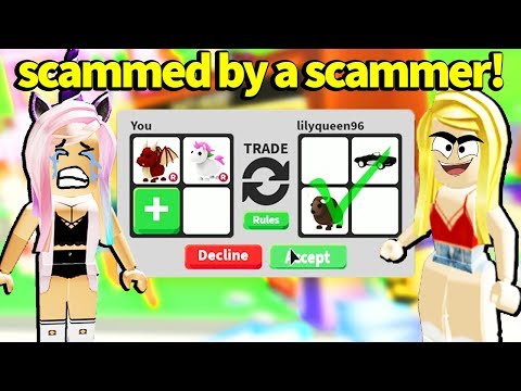 I Got Scammed By A Scammer In Adopt Me Roblox Youtube - vipytgirlgamer is scammer exposed i roblox scammers exposed youtube