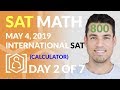 SAT Super Math Review (Day 2) - Official SAT May 2019 (International) Calculator Math Section
