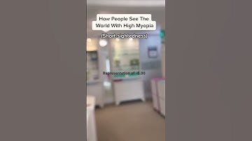 Thumbnail of How People See With High Myopia #vision-simulation #myopia