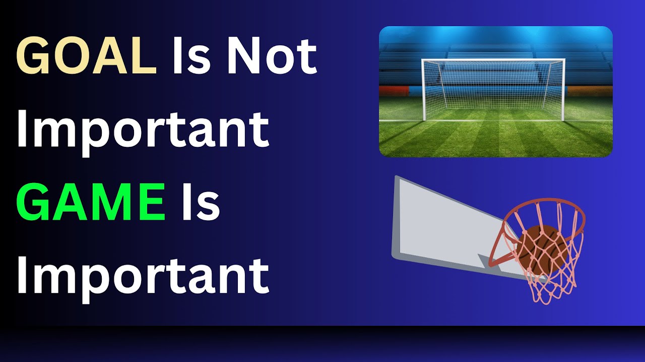GOAL Is Not Important GAME Is Important | Suresh Srinivasan | Life is Simple