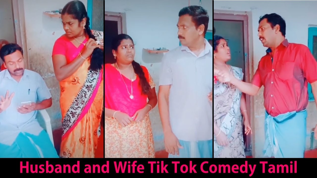 Husband and Wife Tik Tok Comedy Videos Tamil  Husband Wife Comedy Tik Tok Videos  Tik Tok Bandit