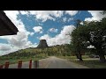 Drive up to devils tower wyoming  time lapse from the monument entrance