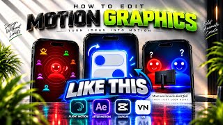 How to Make Modern Motion Graphics Reels |Asset Creation to Final Animation | Alight Motion Tutorial
