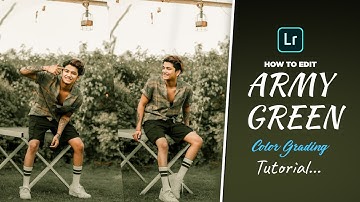 How to Edit Army Green Lightroom Presets Color Grading Tutorial - Shan Creator