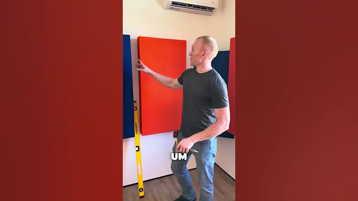 Recording Studio Install Progress with 12 of our 4” & Triangle Orange & Royal Blue Bass Traps!