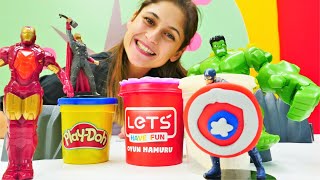 Süper Kahraman Oyunu. Kaptan Amerikaya Kalkan Yapıyoruz. Erkek Çocuk Videosu