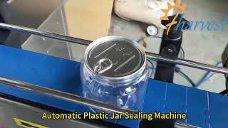 Automatic plastic can sealing machine, PET can seaming machine