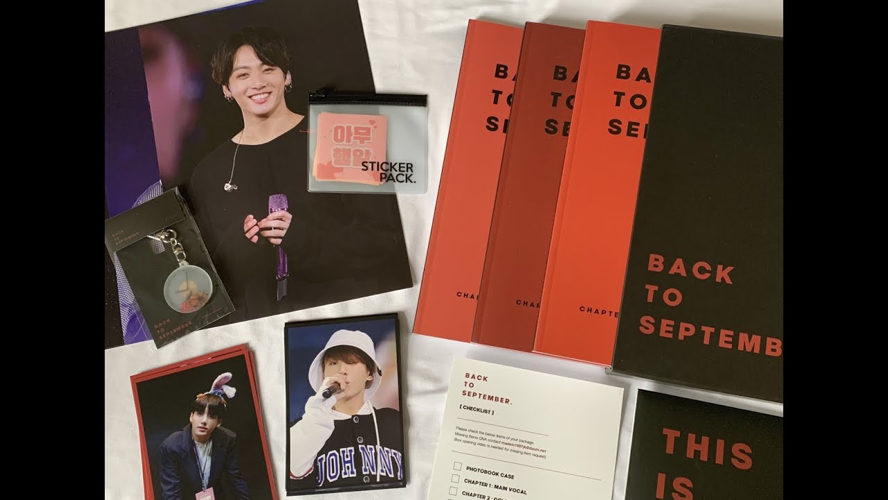 Back to September Photobook Set by Made in 1997 - Fansite Goods Unboxing